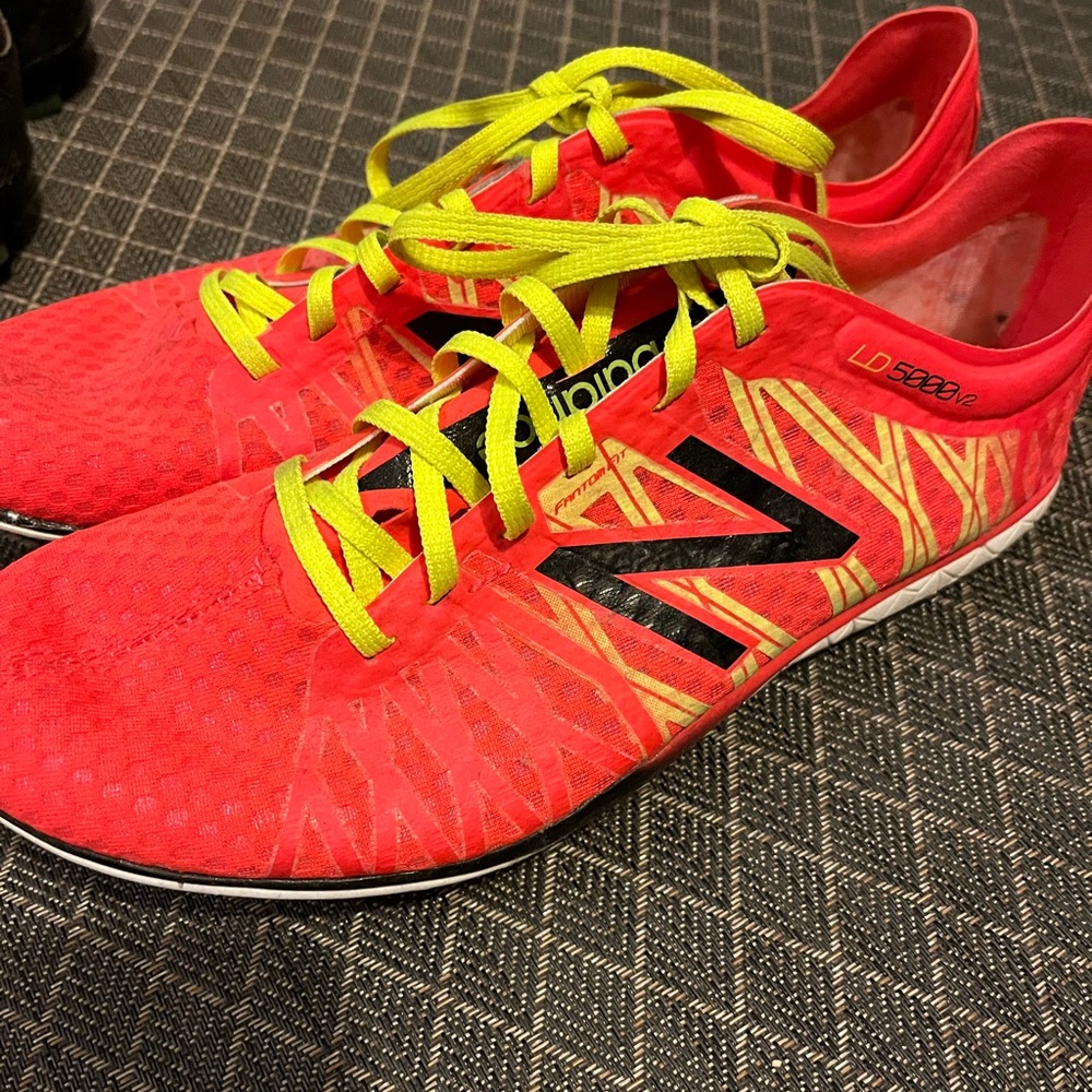 New Balance Red Spikes, Running Track, Size 8 US